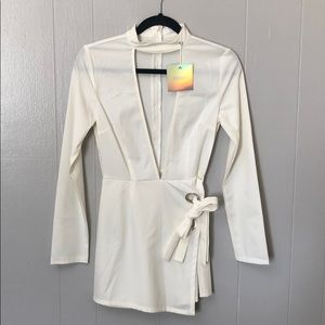 •NEW• Eyelet Wrap Skort Chocker Playsuit